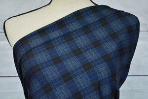 LIZZY--PONTE--NAVY PLAID------SOLD OUT