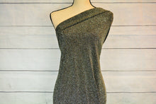 Load image into Gallery viewer, BRYN--FRENCH TERRY--METALLIC LUREX--SILVER/BLACK