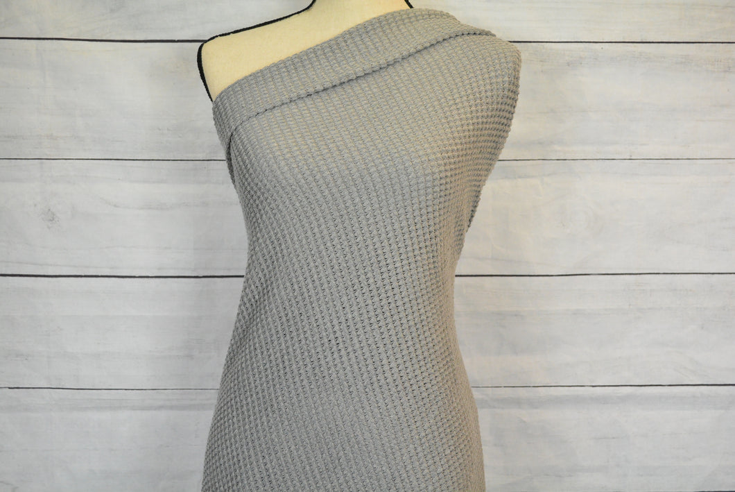 MONIQUE-OVERSIZE WAFFLE KNIT--GRAY--------SOLD OUT