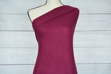 Load image into Gallery viewer, VERNA--WAFFLE KNIT--DIAMOND WEAVE--RASPBERRY--68&quot; WIDE